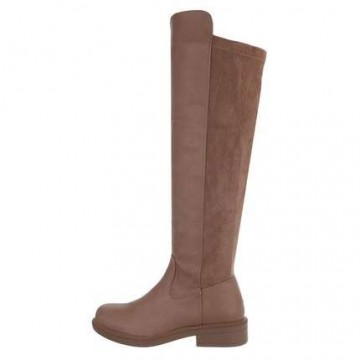 Dames laarzen hoog beige de1061 khakiset