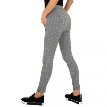 Kl c9025 grey3 geblokte broek